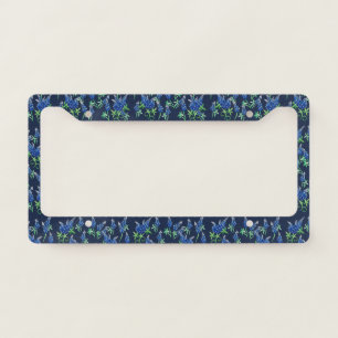 Texas Bluebonnets Floral Blues License Plate Frame