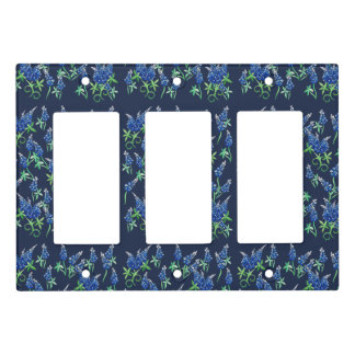 Texas Bluebonnets Floral Blues Light Switch Cover