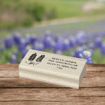 Texas Bluebonnets Floral Wedding Return Address Rubber Stamp<br><div class="desc">Custom Bluebonnets,  Texas,  Lone Star State Wedding return address stamp. Please personalize it with your address.</div>