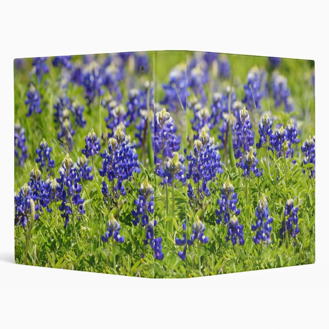 Texas Bluebonnets Flower Binder Notebook (Background)