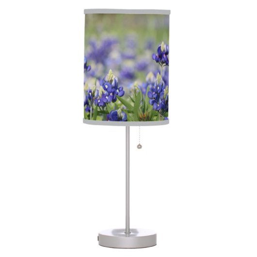 Texas Bluebonnets for Nature Lovers! Table Lamp (Left)