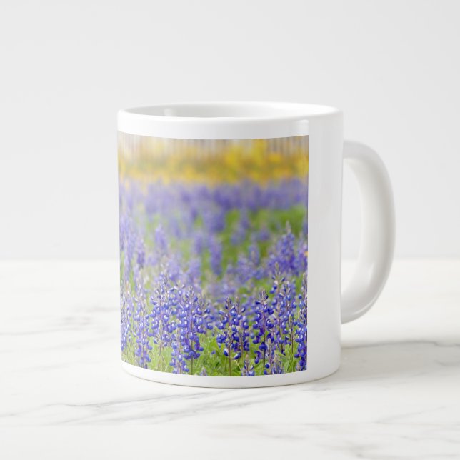 Texas Bluebonnets Giant Coffee Mug (Front Right)