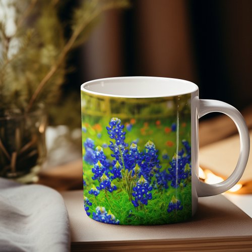 Texas Bluebonnets Hill Country Wildflower Nature Coffee Mug