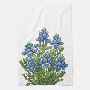 Texas Bluebonnets Kitchen Towel