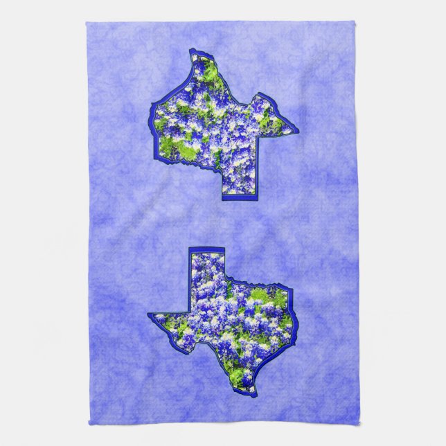 TEXAS BLUEBONNETS KITCHEN TOWEL (Vertical)