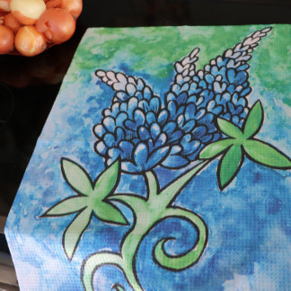 Texas Bluebonnets Kitchen Towel
