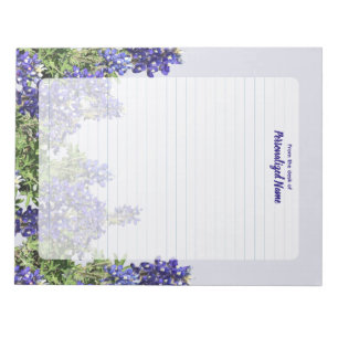 Texas Bluebonnets Lined Notepad