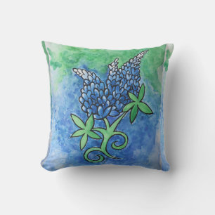 Texas Bluebonnets Outdoor Pillow