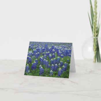 Texas Bluebonnets Photo Blank Card by RossiCards at Zazzle