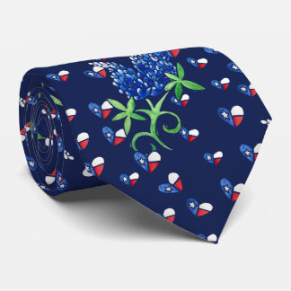 Texas Bluebonnets "Proud Texan" Neck Tie