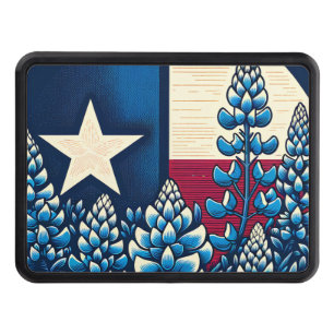 Texas Bluebonnets State Flag Texan Pride Hitch Cover