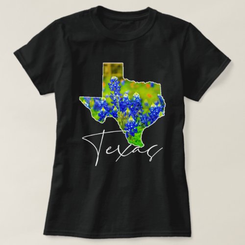 Texas Bluebonnets State of Texas Fine Art T_Shirt