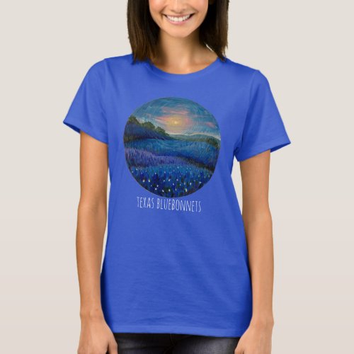 Texas bluebonnets t_shirt