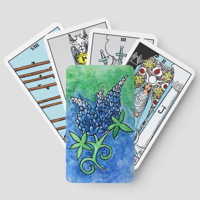 Texas Bluebonnets Tarot Cards (Back)
