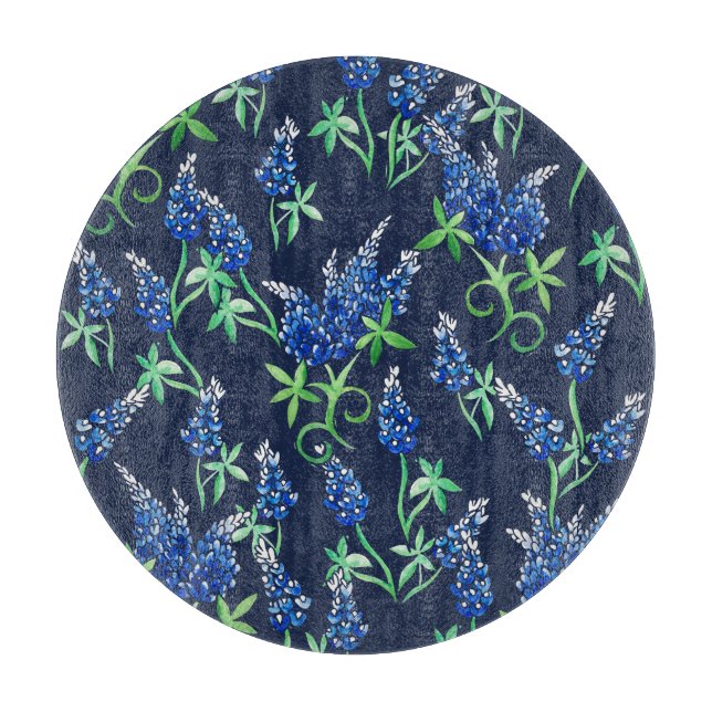 Texas Bluebonnets Texan  Cutting Board (Front)