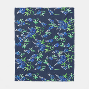Texas Bluebonnets Texan Fleece Blanket