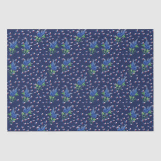 Texas Bluebonnets Texan Lone star state Tissue Paper