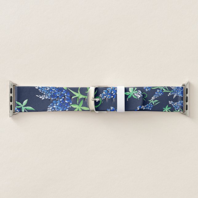 Texas Bluebonnets Texan State Flower Bluebonnet  Apple Watch Band (Band)