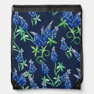 Texas Bluebonnets Texan State Flower Bluebonnet "T Drawstring Bag