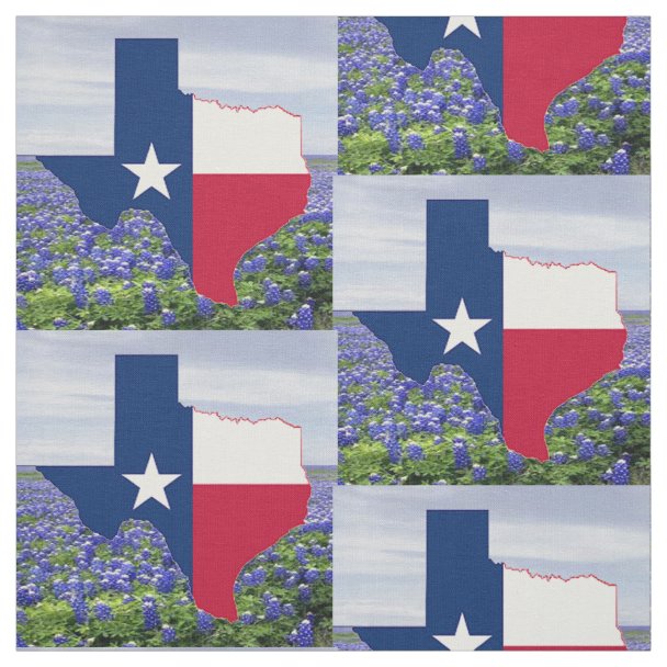 Texas Flag Fabric | Zazzle.com