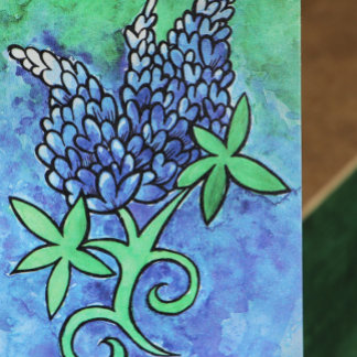 Texas Bluebonnets Thank You Card