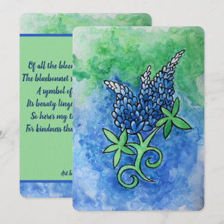 Texas Bluebonnets Thank You Card