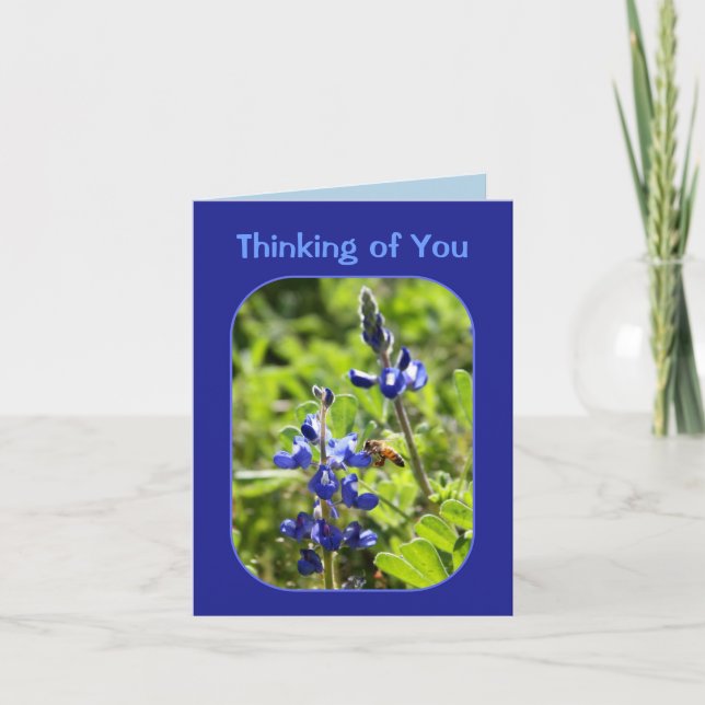Texas Bluebonnets Thinking of You Card (Front)