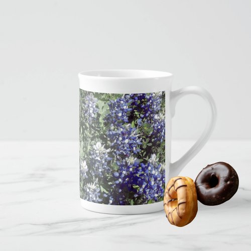 Texas Bluebonnets Wildflowers Bone China Mug  