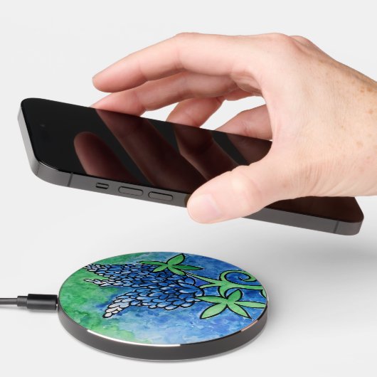 Texas Bluebonnets Wireless Charger (Hand)