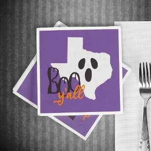 Texas Boo Y'all Halloween Napkins