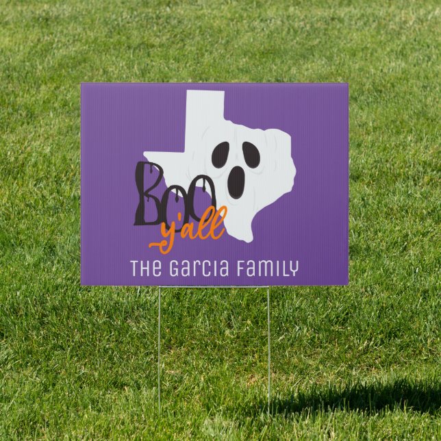 Texas Boo Y'all Halloween Sign (Insitu)