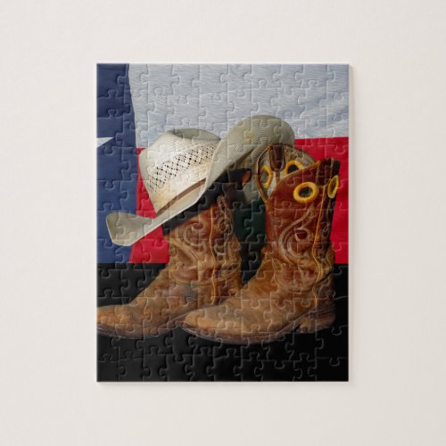 Texas Boots and Hatjpg Jigsaw Puzzle