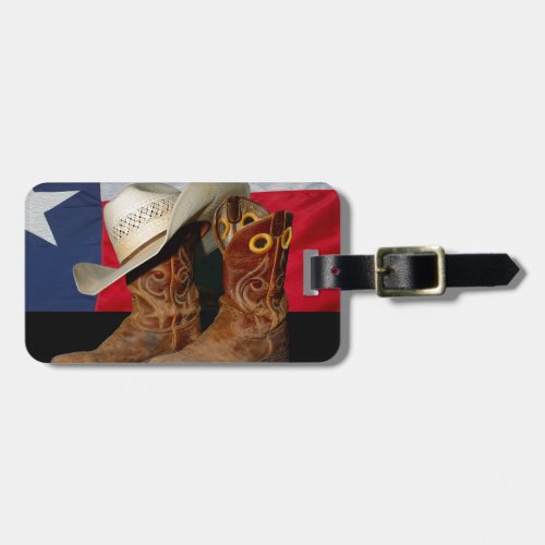 Texas Boots and Hatjpg Luggage Tag