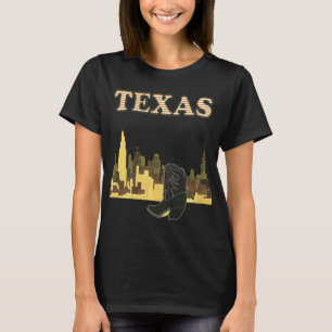 Texas Boots Skyline Gold Travel T-Shirt