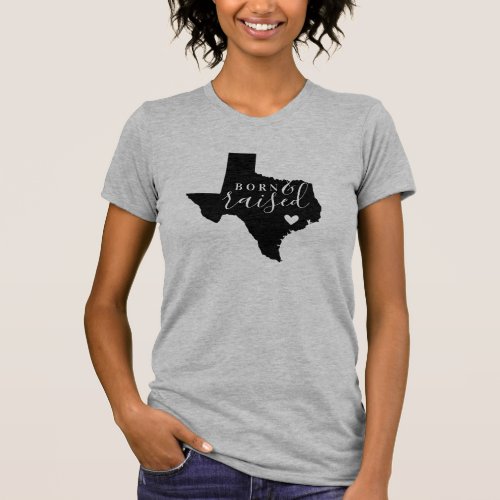 Texas Born and Raised State Tee