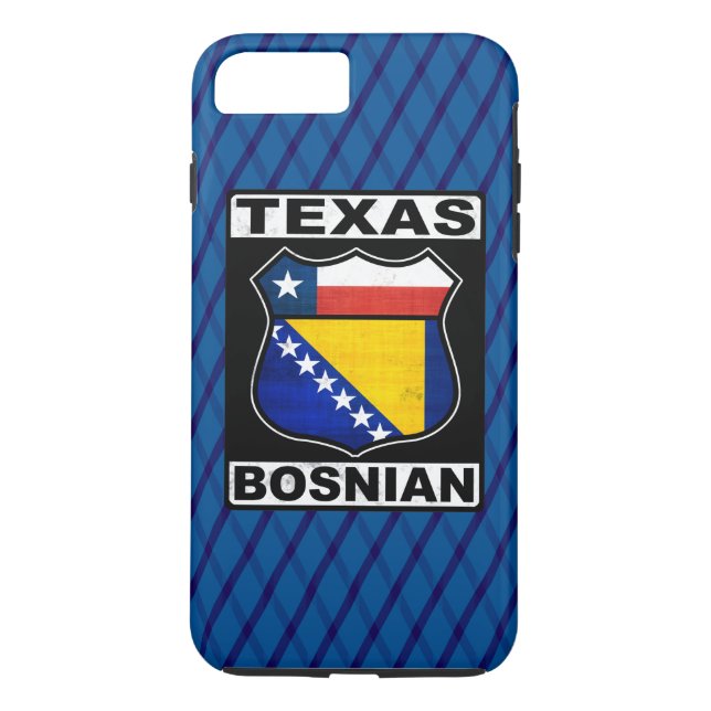 Texas Bosnian American Case-Mate iPhone Case (Back)