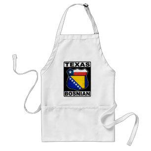 Texas Bosnian American Sign Adult Apron