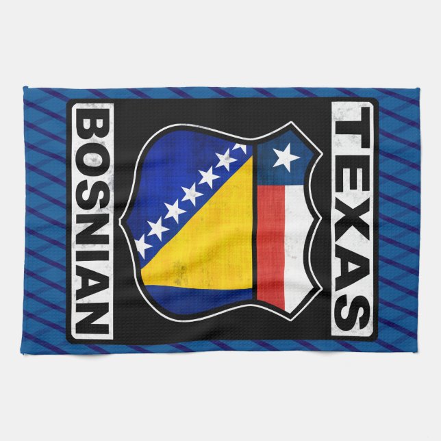 Texas Bosnian American Sign Towel (Horizontal)