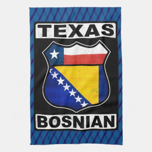 Texas Bosnian American Sign Towel