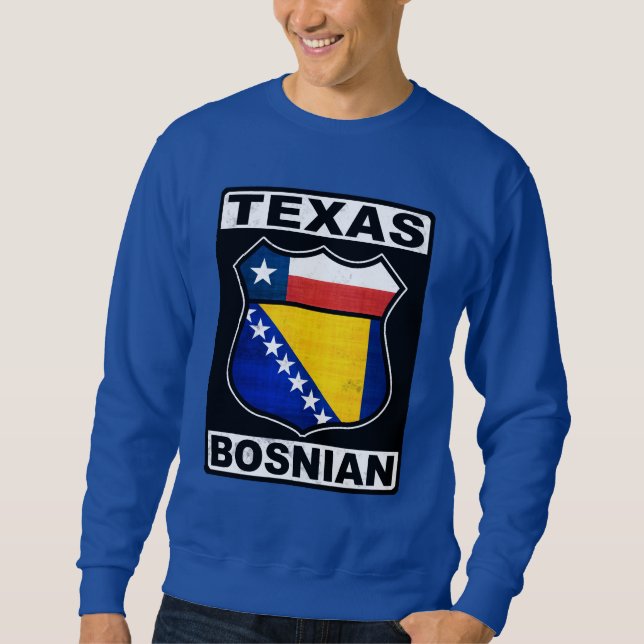 Texas Bosnian American Sweatshirt (Front)