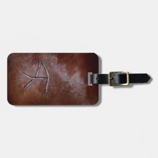 Texas Branded Monogram A Travel Luggage Tags