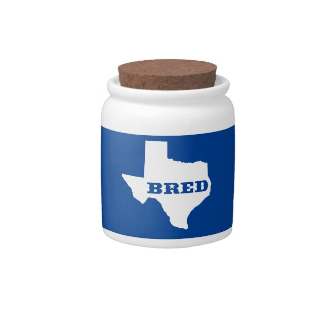Texas Bred Candy Jar (Front)