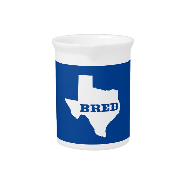 Texas Bred Drink Pitcher (Front)