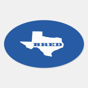 Texas Bred Oval Sticker