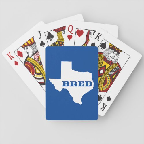 Texas Bred Playing Cards