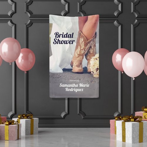 Texas Bride in Boots Bridal Shower Banner