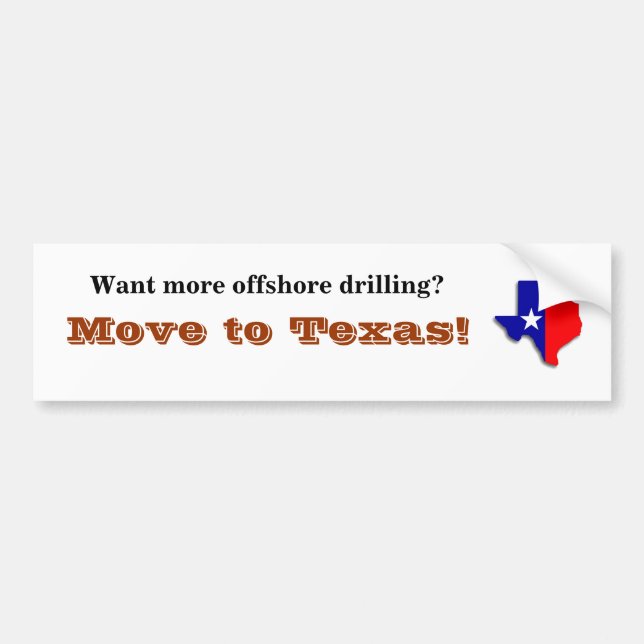 Texas Bumper Sticker (Front)