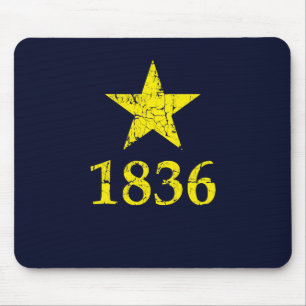 Texas, Burnet Star Historical Flag, Distressed Mouse Pad