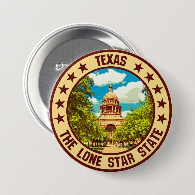 Texas                                              button (Front & Back)