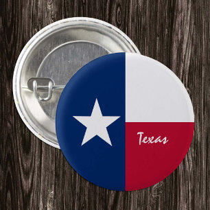 Texas button, patriotic Texas Flag fashion Button